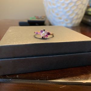 Custom Multi-Stone Cluster Statement Ring